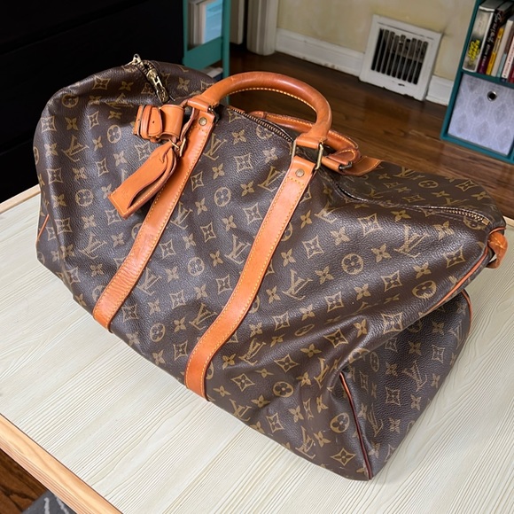 Authentic Vintage '80s LOUIS VUITTON Keepall Luggage Bag - Picture 3 of 17
